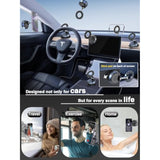 Upgraded 360° Vacuum Magnetic Phone Holder, Magnetic Car Phone Mount, Hands-Free Suction Cup Phone Holder For Car/Gym/Mirror/Shower, Car Mount Compatible With Iphone 16 Pro Max/Android