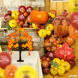 33 Pcs Thanksgiving Balloons Set 25 Inch Pumpkin Autumn Harvest Party Decorations