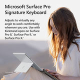 Surface Pro Signature Keyboard, Backlit Keys And Large Trackpad, Durable And Smooth Alcantara Material, Sapphire Colour, 10.01 X 12.53 X 0.7 Inches