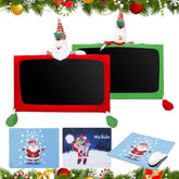 4 Pcs Christmas Computer Monitor Cover And Christmas Mouse Pad Set, Xmas Computer Monitor Decoration Border Cover With Gaming Mouse Pads For Home Office Desk Gifts Supplies