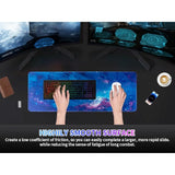 Mouse Pad Large Desk Mat, Extra Large Gaming Computer Mousepad With Stitched Edges Non-Slip, Keyboard Mouse Pad For Desktop Cute Aesthetics Home Office Moon Starry Desk Accessories 23.6 * 11.8 Inch