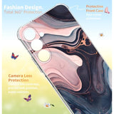 Samsung Galaxy A17 5G 6.7" Marble Planet Soft Slim TPU Protective Shockproof Phone Case Cover for Nighttime Protection