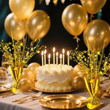 6pcs Gold Foil Starburst Table Centerpieces for Party & Holiday Decorations