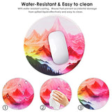 Round Mouse Pad With Hd Printing,Non-Slip Rubber Base Mousepad With Stitched Edge,Customized Premium-Textured Mouse Mat For Laptop-8.7X8.7In Shan009