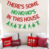 Funny Christmas Banner There'S Some Ho Ho Hos In This House Banner Garland Red And Green Christmas Winter Holiday Birthday Bachelorette Party Decorations