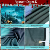 Halloween Garage Door Cover Banner 16x7 Ft Outdoor Home Yard Party Decorations
