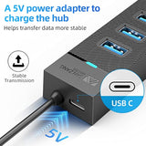 7-Ports Usb Hub, Sanzang Usb 3.0 Hub, Usb Splitter For Laptop, Flash Drive, Hd