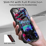 Compatible With Iphone Se 2022 2023 6/7/8 Case Anti Slip Shockproof Hard Pc Back Soft Tpu Prevention Protective Case, Unique Design Fashion Print For Women And Men - Gaming