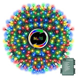 Multi-Colored Battery Operated Christmas Lights, 34.1Ft 100 Led Waterproof String Christmas Tree Lights With 8 Modes, Xm