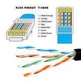Rj45 Cat6 8P8C Utp Male To Male Stretch Coiled Cable Lan Ethernet Network Patc