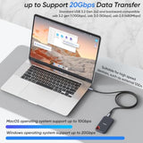 Usb C Data Transfer Cable 6Ft, Usb C 3.2 Gen 2X2 With 20Gbps High Speed, 4K@60Hz Monitor Video Display, 100W Fast Charging Full Function Cord For Macbook, Phone, Monitor, External Ssd, Dock And More