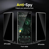 [2 Pack For Google Pixel 6 Pro Privacy Screen Protector,9H Hardness Tempered Glass Screen Protector For Google Pixel 6 Pro 6.7",Anti-Scratch Case Friendly Easy Install Bubble Free