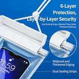 IPX8 Waterproof Phone Pouch,Water Proof Case with Lanyard?Waterproof Phone Case for iPhone 17 16 15 14 13 Pro Max XS?Dry Bag for Snorkeling, Clear