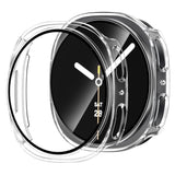 2 Pack Case Compatible With Samsung Galaxy Watch 8 40Mm With Built In Tempered Glass Screen Protector, Hard Pc Case Scratch-Resistant Overall Protective Cover- Transparent