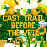 Gold Mountain Bachelorette Party Decorations Last Trail Before The Veil Banner Balloon Hiking Bachelorette Party Decorations Supplies Mountain Wedding Bridal Shower