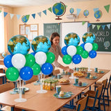 4 Set 40'' Globe Balloon Stands Kit for Table, Earth Balloons