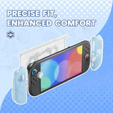 Protective Case for Nintendo Switch 2, Kawaii Ocean Whisper Series Dockable Hard Shell Case + Silicone Grips for Switch 2 with Thumb Grips & Sticker,