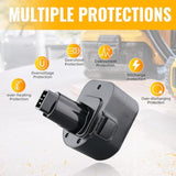 Dc9071 12V 4.8Ah Ni-Mh Replacement For Dewalt Battery Dw9072 Dw9071 De9037 De9071 De9072 De9074 De9075 152250-27 397745-01 Compitable With Dewalt 12V Battery Cordless Power Tools