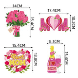 26Pcs Mother's Day Decorations, Mother's Day Decor Includes Glitter Happy Mothers Day Banner & Mothers Day Hanging Swirls Ceiling Decoration