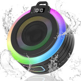 Bluetooth Shower Speaker, Portable Bluetooth Speaker Stereo Sound With Suction Cup/Lanyard, Built-In Mic, Ipx7 Waterproof Wireless Speakers Bluetooth 5.4 For Bathroom, Party, Beach, Black