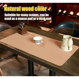 Pvc Leather And Cork Dual-Sided Desk Pad Protector With Storage Belt, Multifunctional Office Desk Pad, Waterproof Desk Mat For Office/Home, 80 X 40 Cm / 31.5 X 15.7 Inch (Milktea & Cork)