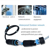 10Pcs M23 Shielded Rj45 Waterproof Cat5/5E/6 8P8C Connector Ip67 Ethernet Lan