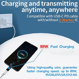 USB C to Micro USB Adapter 2-Pack with Silicone Holder for Phones and Power Banks
