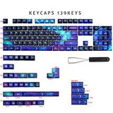 Keycaps Starry Sky 139 Set For Mechanical Keyboard, Custom Pbt Kca Profile Key