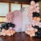 Halloween Balloon Arch Kit Black Pink Orange White Ghost Star Balloons Party Décor