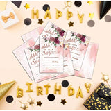 Birthday Party Invitation Cards For Kids, Shhh It'S A Surprise Party Invites, Cards For Girls Boys, Party Celebration For Teens, Party Supplies, Decoration, Personalized 20 Cards With Envelopes(D003)