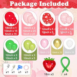 162Pcs Strawberry Birthday Party Decorations Strawberry Balloons Garland Arch Kit Berry First Birthday Party Supplies For Girls Baby Shower Summer Fruit Party Decor