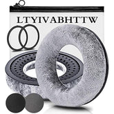 Earpads Compatible With Dt 770 Pro, Dt 880 Pro, Dt 990 Pro, Dt 1770 Pro, Mmx 300, Dt 1990 Pro, Dt 177X, T 90 Headphones (Silver Grey Velour)