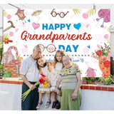 Happy Grandparents Day Backdrop Best Grandparents Ever Party & Photo Props