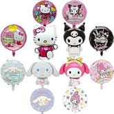 Kitty Birthday Party Supplies 12Pcs Kawaii Foil Balloons for Kids Party Decorations