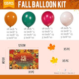 Fall Balloon Arch Kit: Thanksgiving Maple Leaf Party Decor