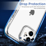 Compatible With Iphone 12 Case With 2Pcs Screen Protectors And 1Pcs Camera Lens Protector, Clear Crystal Phone Case Compatible With Iphone 12 6.1 Inch
