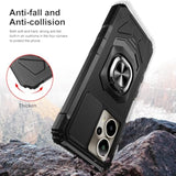 Cricket Outlast 5G Case with Screen Protector and Ring Kickstand Black