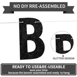 “Rude That You’re Leaving” Black Glitter Farewell Banner – Pre-Strung