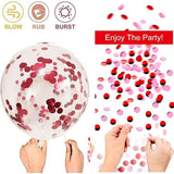 Valentines Day Balloon Pink Red Balloons Red Heart Balloons For Valentine'S Day Anniversary Mothers Day Wedding Engagement Party