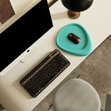 Neoflex Arc Ergonomic Mouse Pad With Gel Wrist Rest - Anti-Slip Desk Mat For Office & Gaming, Carpal Tunnel Support, Durable & Comfortable (Blue)