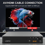 DVD Players HDMI for TV, Compact Multi Region DVD CD Player with Full HD Picture Quality,Anti-Skip,No Picture Freeze,Noise Cancellation,Microphone