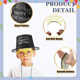 96Pcs New Year Eve 2026 Party Supplies Hats Glasses Necklaces Blowouts for 24 Guests