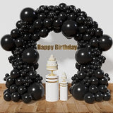 Black Balloon Arch Kit 111pcs Latex Balloons for Parties and Celebrations