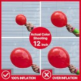 66 Pc Red Black White Confetti Balloons 12 Inch for Party and Celebration