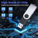 2Gb Usb Flash Drive 50 Pack, Usb 2.0 Thumb Drives Bulk Memory Sticks Pendrives 50Pcs (Black)
