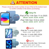 Procase For (A16) 11Th Generation 11 Inch 2025/10Th Generation 10.9 Inch 2022 Case With Pencil Holder, Hybrid 11 10 Case With Clear Back, Supports Auto Wake/Sleep -Black