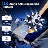 2 Pack For Galaxy S24 Plus Privacy Screen Protector,100% Fingerprint Unlock,Anti Spy Hd Tempered Glass,9H+ Military Shatterproof Screen Protector,Easy Installation,Case Friendly