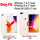 Compatible With Iphone 8/7 /Se (2022/2020) Case 4.7 Inch Flower Cute Fashion Design For Women Girls 360 Degree Rotating Ring Kickstand Soft Tpu Shockproof Cover Brown Flower