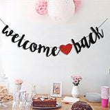 Welcome Back Banner Black Back To School Party Hanging Banner Welcome Back Garland For Welcome First Day Of School Party Classroom Decorations