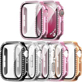 5-Pack Apple Watch 44mm Bling Case w Tempered Glass Sparkling Cover